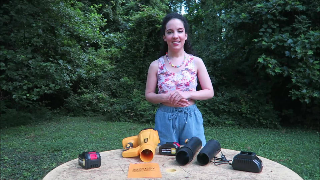 High Power Cordless Leaf Blower with 4.0Ah Batteries