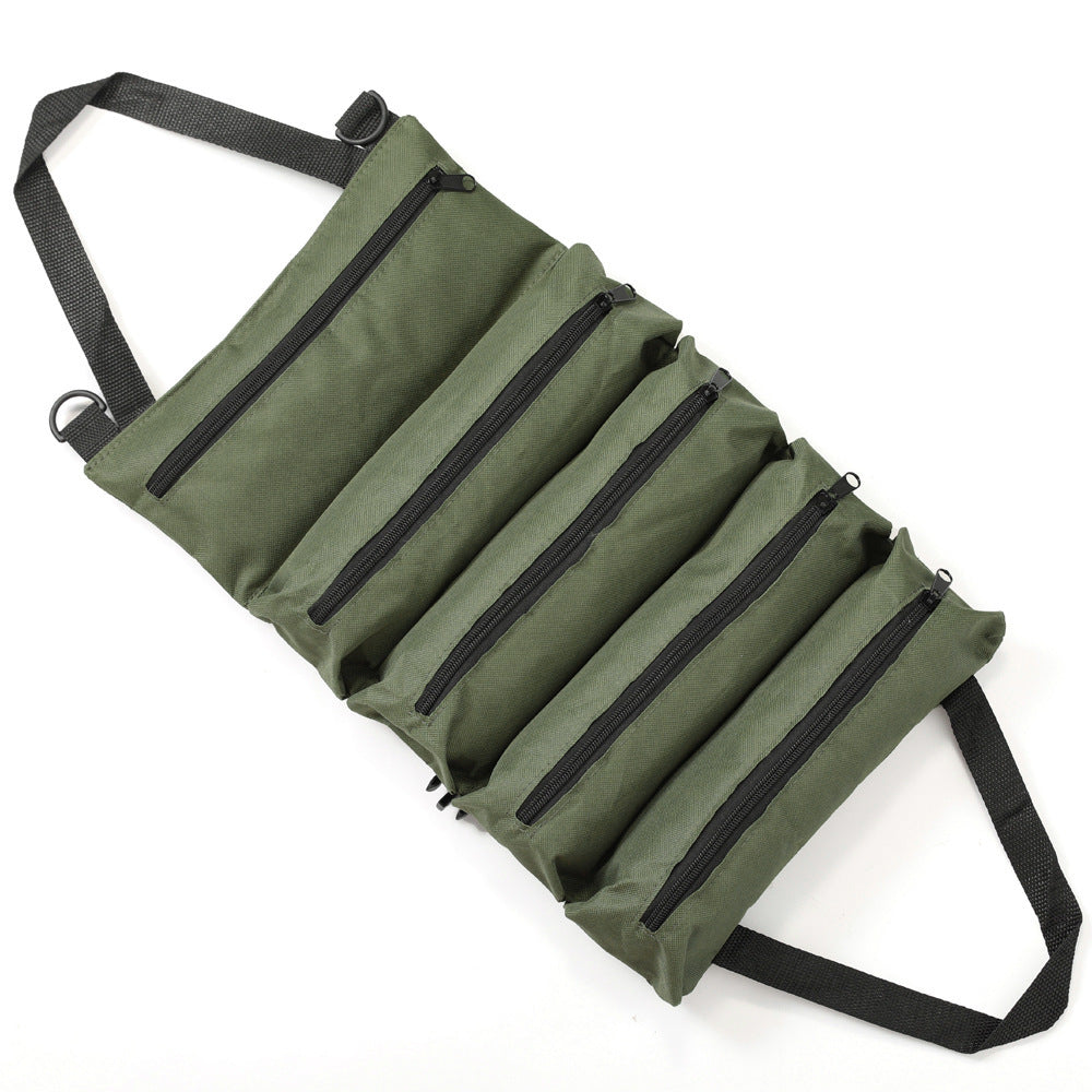 Heavy Duty Rolling Tool Storage Bag - Waterproof, with Multiple Compartments