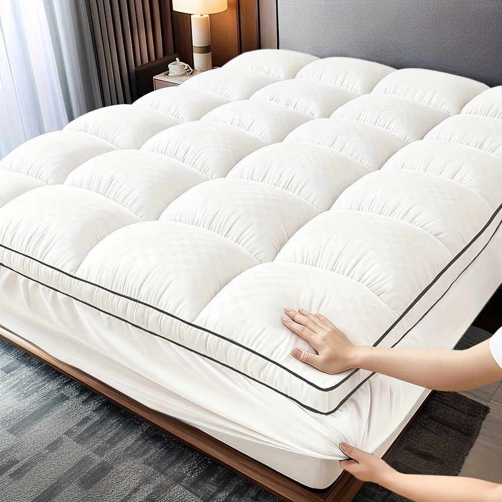 Ultra Soft Mattress Protector, Thickened, Stretchable Up To 8-21 Inches With Deep Pockets